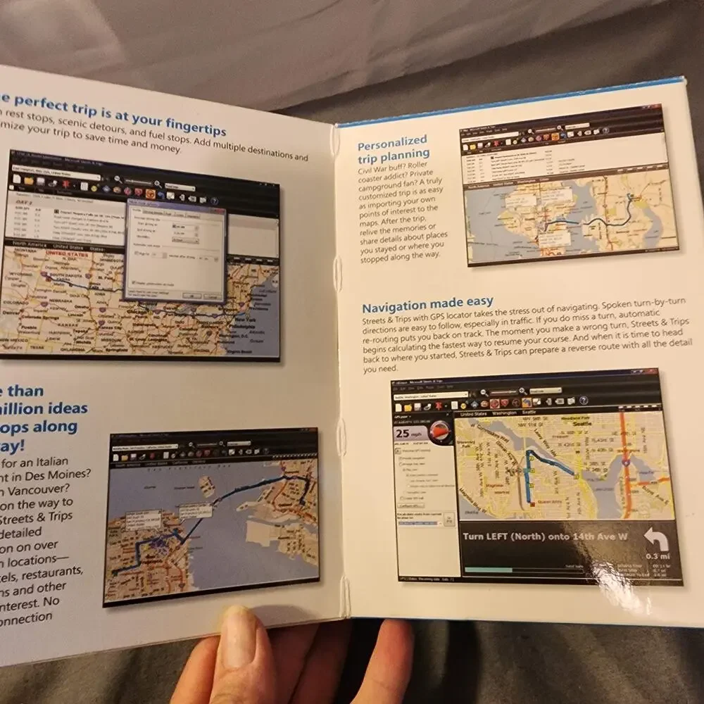 Microsoft Streets & Trips With GPS Locator Inc. 2010 Updates RV Travel PC